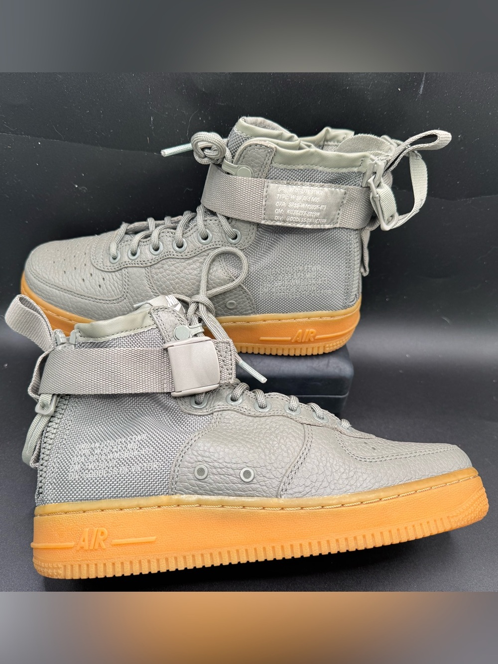 Nike SF Air Force 1 High “Stucco” Gum Sole Military Tactical Boots women 7/M 5.5